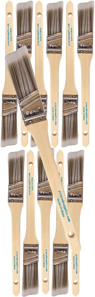 Brushes arranged for careful painting work