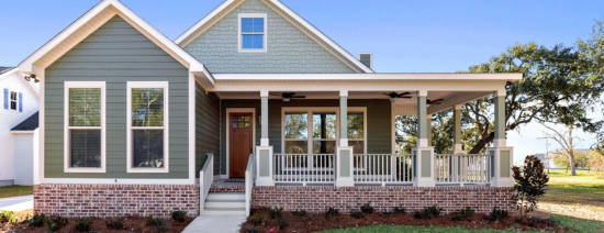 Cleanly painted home exterior with fresh trim